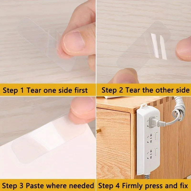 120 Pieces of Reusable Transparent Double-sided Tape