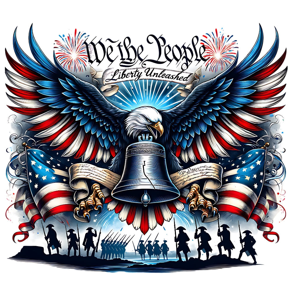 God Bless America Fabric Panel