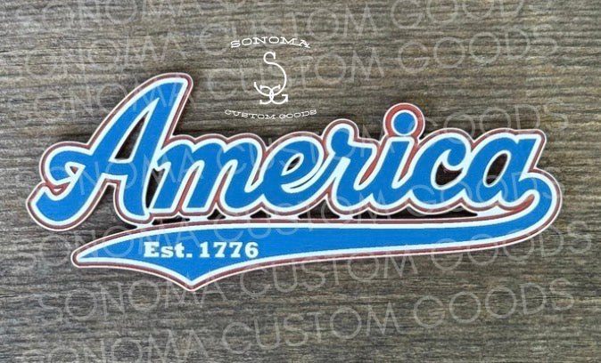 AMERICA w Outline - 2 Color Variants - Partner Collection