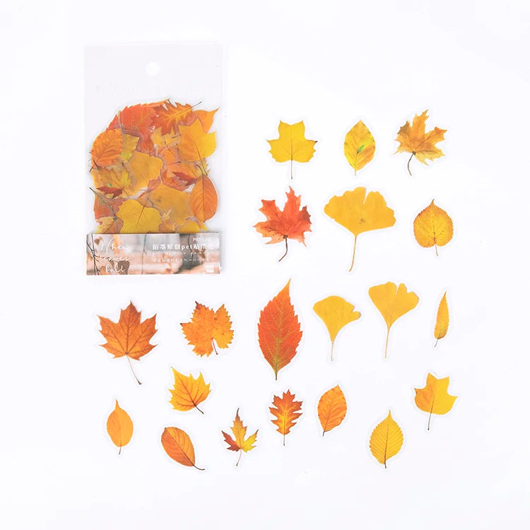 40pcs Transparent Flower Stickers