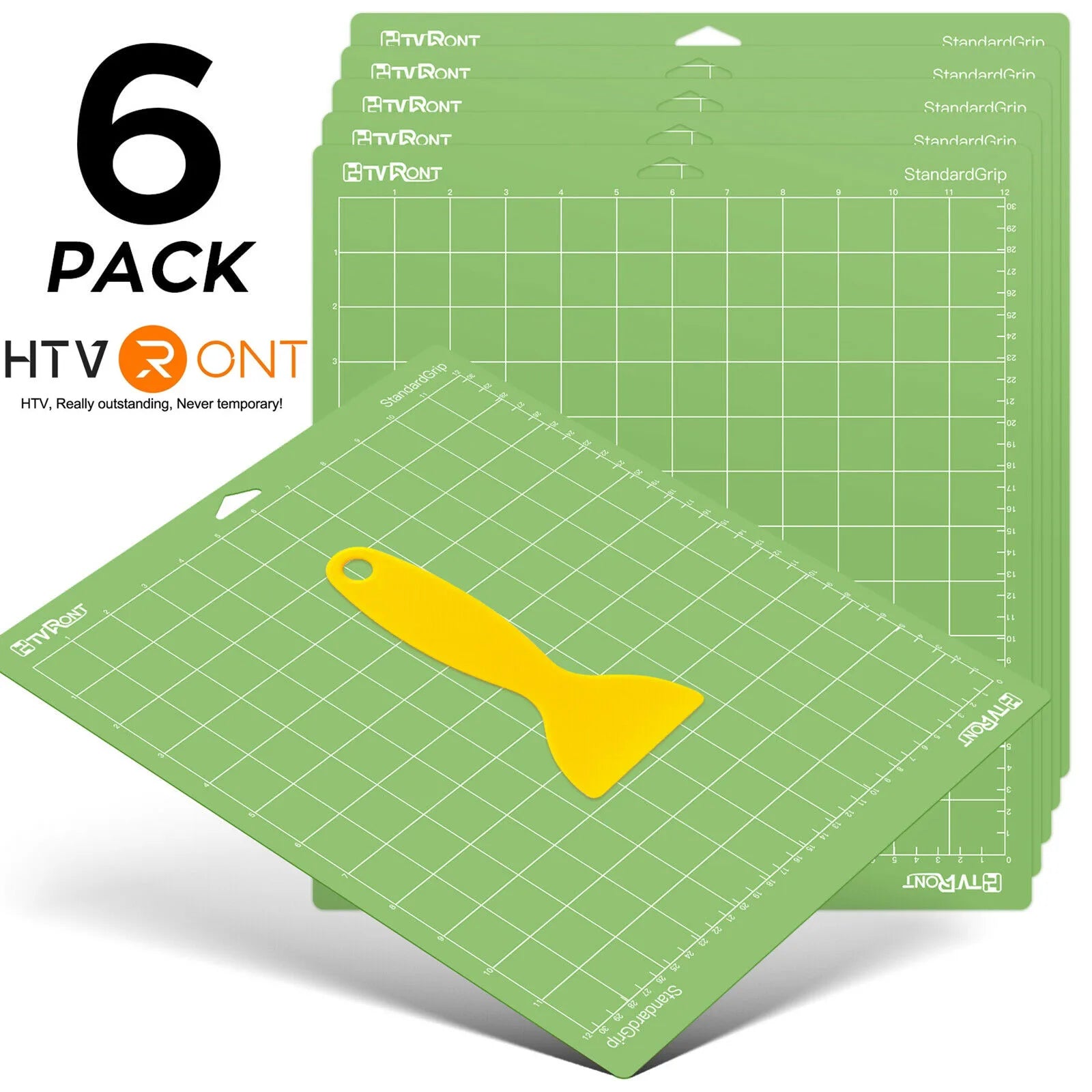 12x12in Green Adhesive Cutting Mat