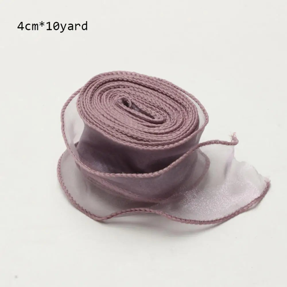Colorful 10 Yard Roll Organza Ribbon