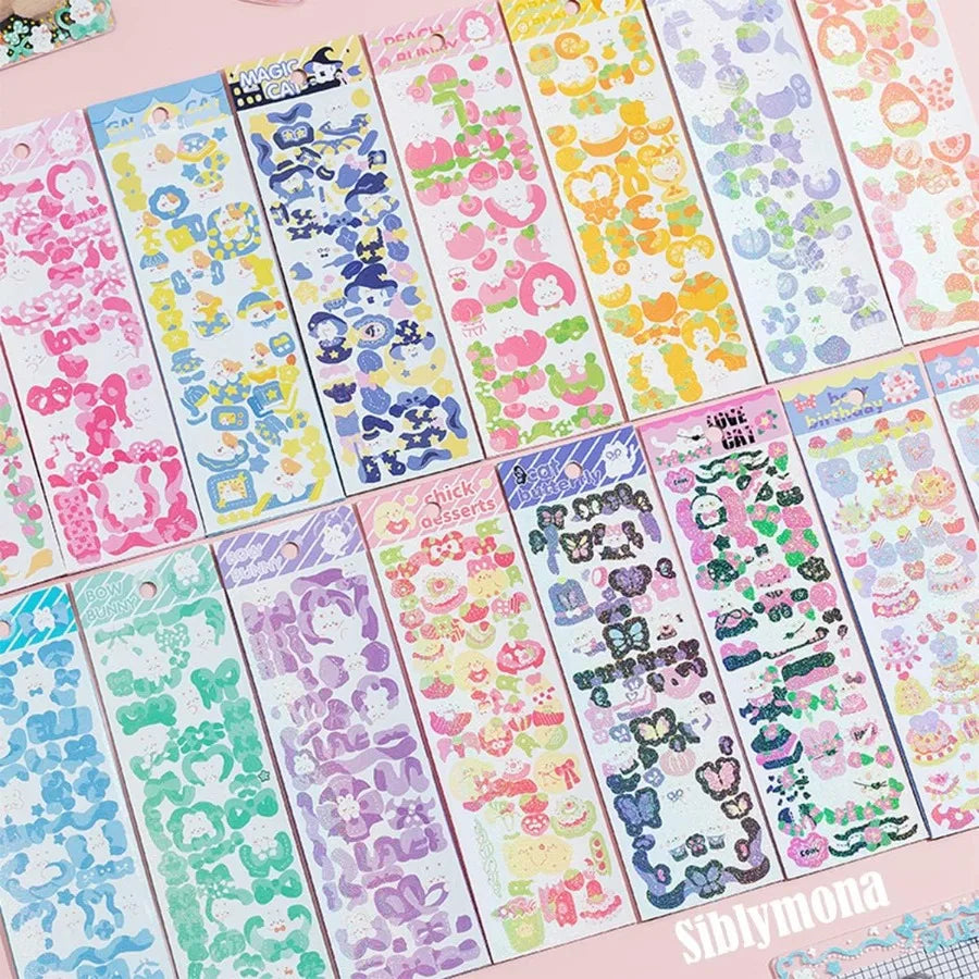 16 Sheets Colorful Animal Stickers