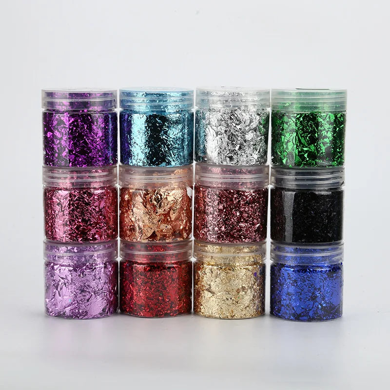 Glitter Foil Flakes for Resin and Jewelry