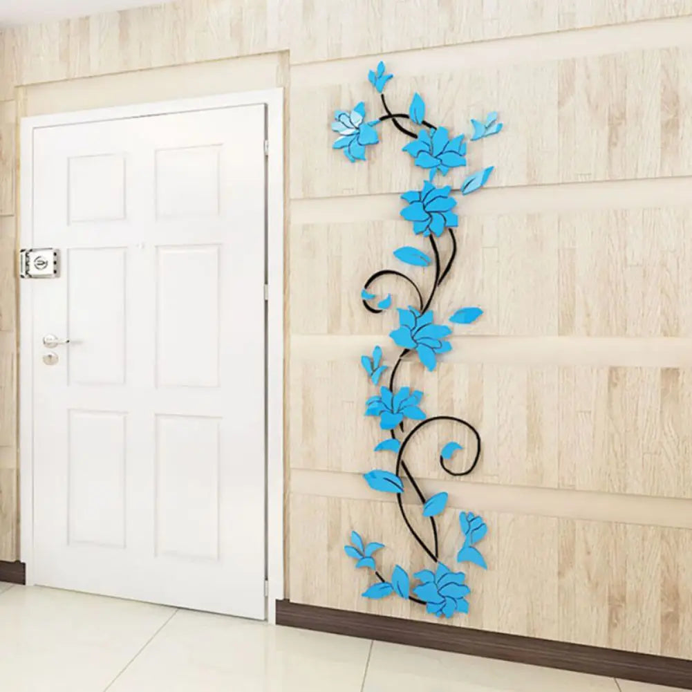 3D Wall Stickers Flower Vine