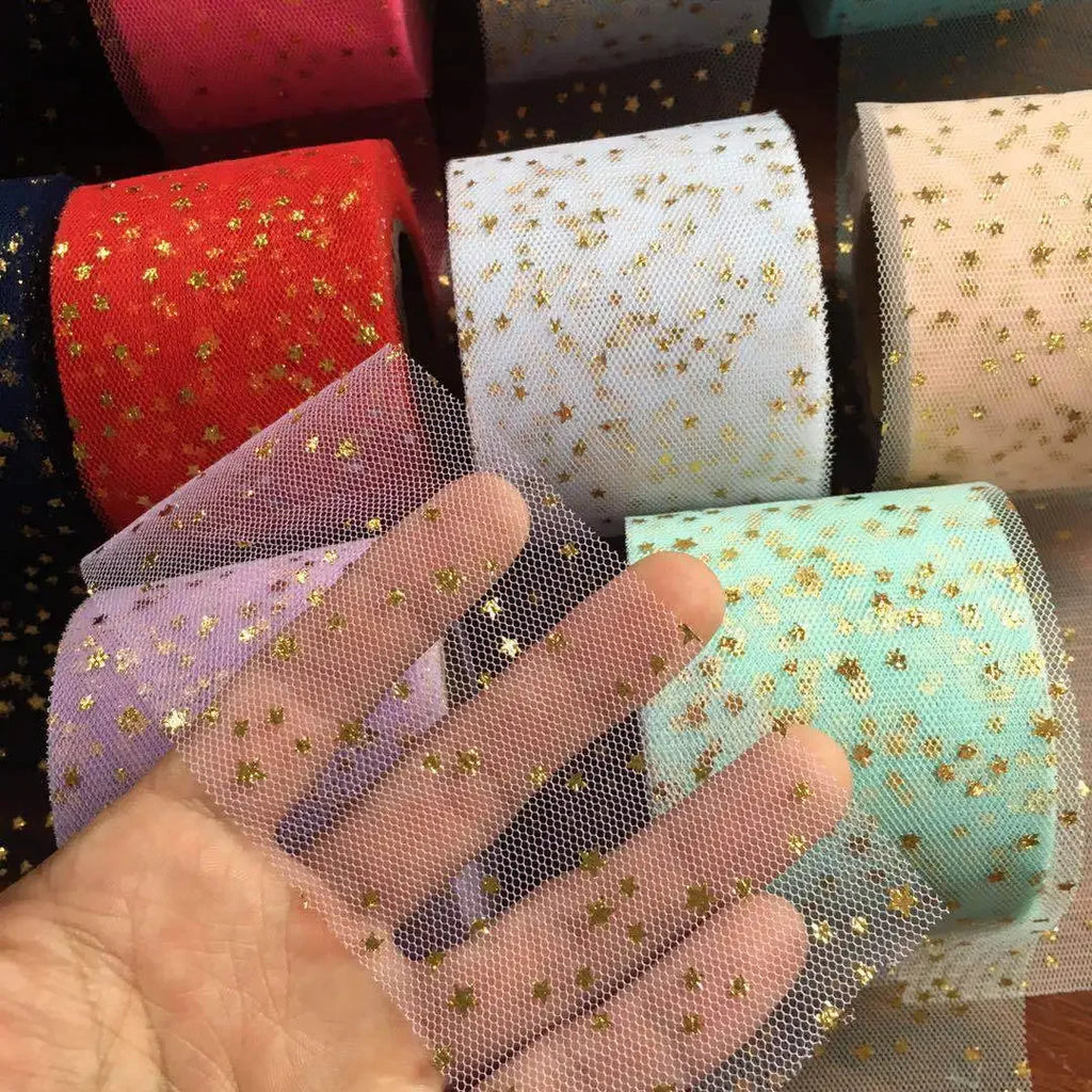 Colorful Star Tulle Ribbon