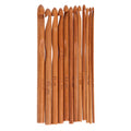 12 Size Bamboo Crochet Hooks