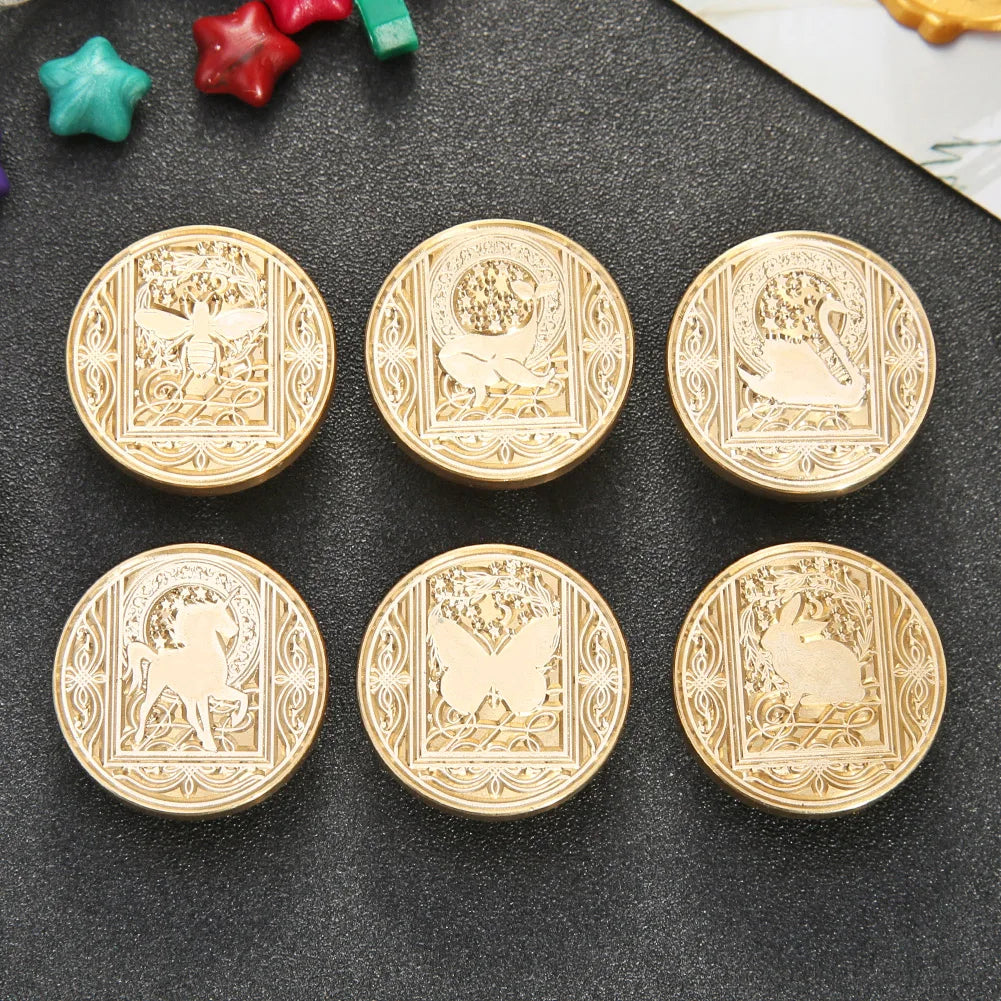Retro Animal Wax Seal Stamp with handle