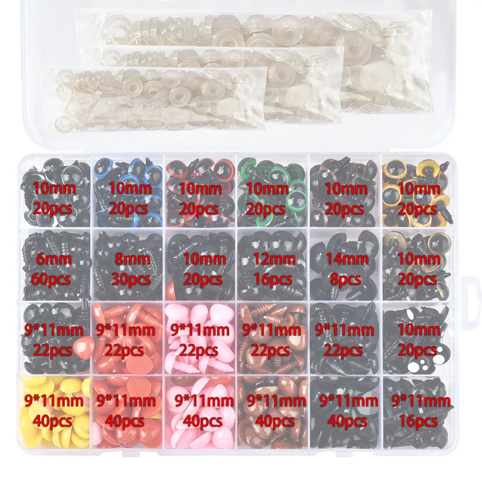 Safety Craft Animal Eyes & Nose Sets