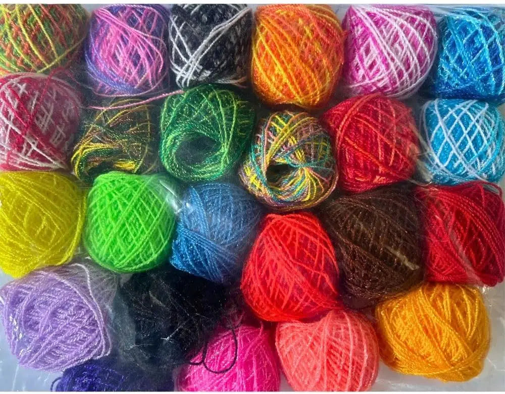Embroidery Kit with 4 Napkins, 24 Floss Colors, Needle & Hoop