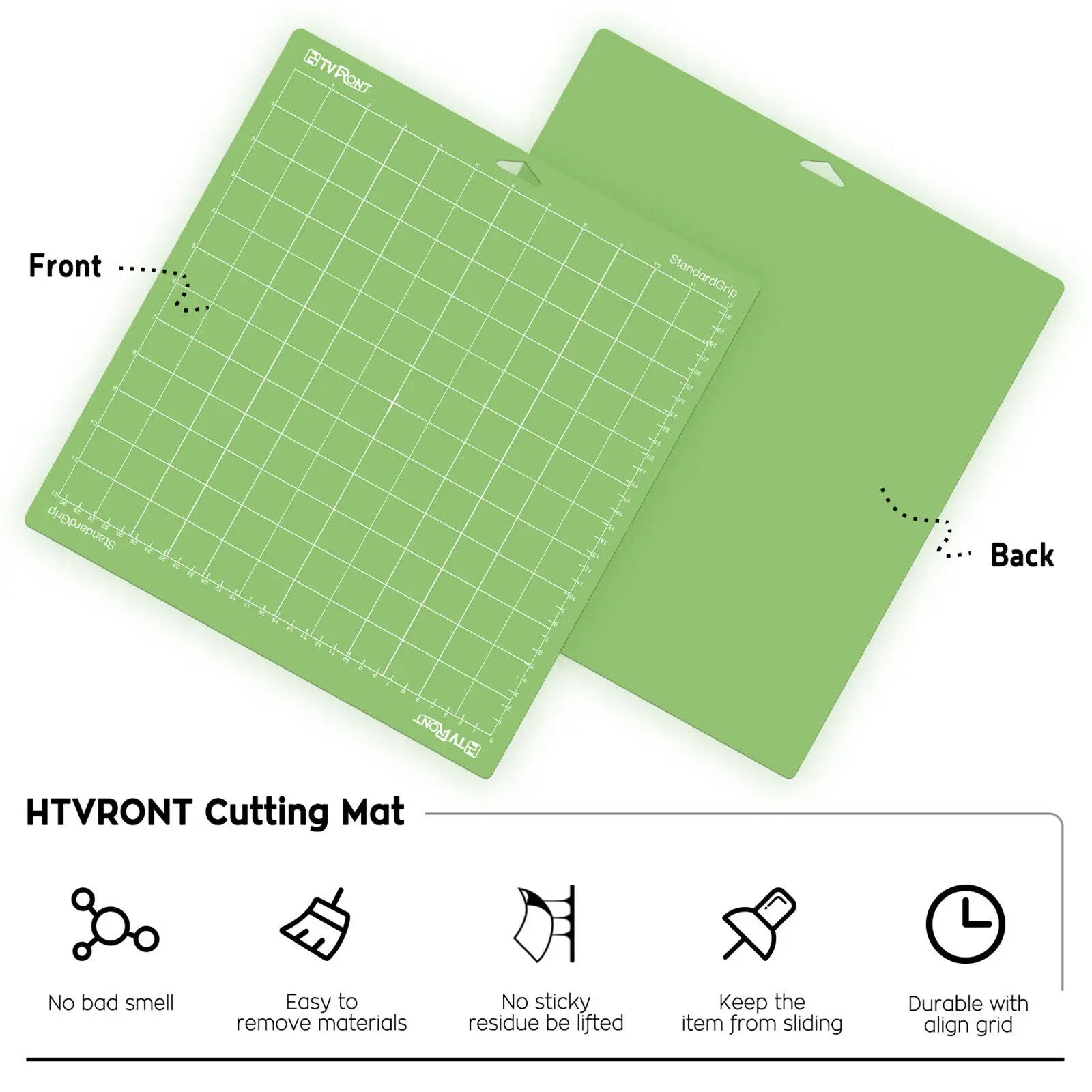 12x12in Green Adhesive Cutting Mat
