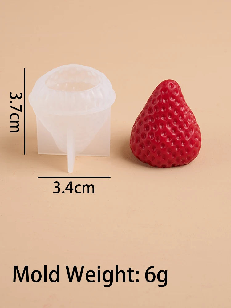 3D Strawberry Silicone Mold