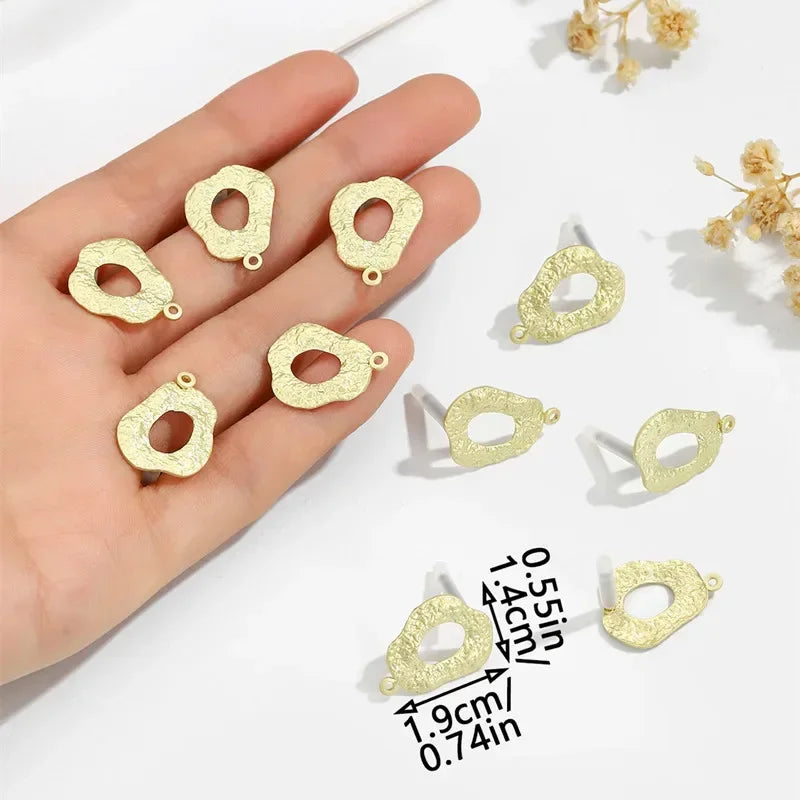 10pcs/set Stainless Steel Earring Connectors/Backings