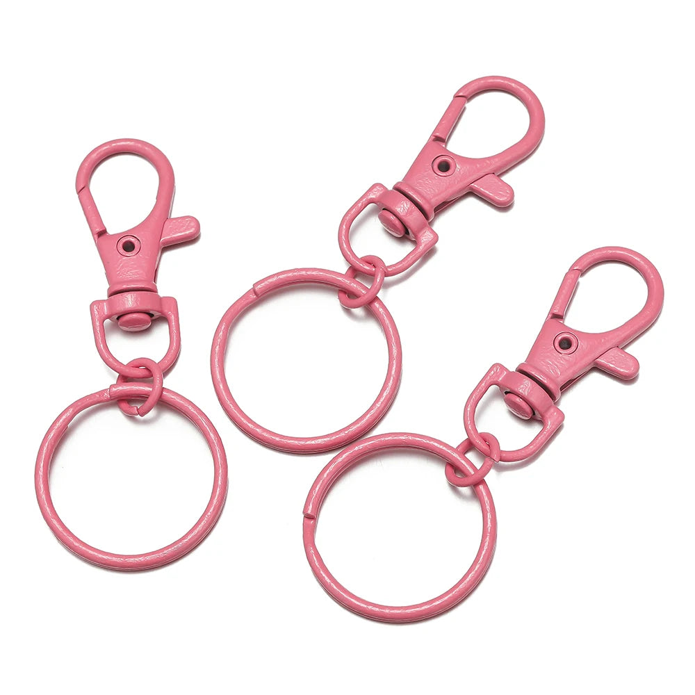 Multicolor Keyring with Lobster Clasp
