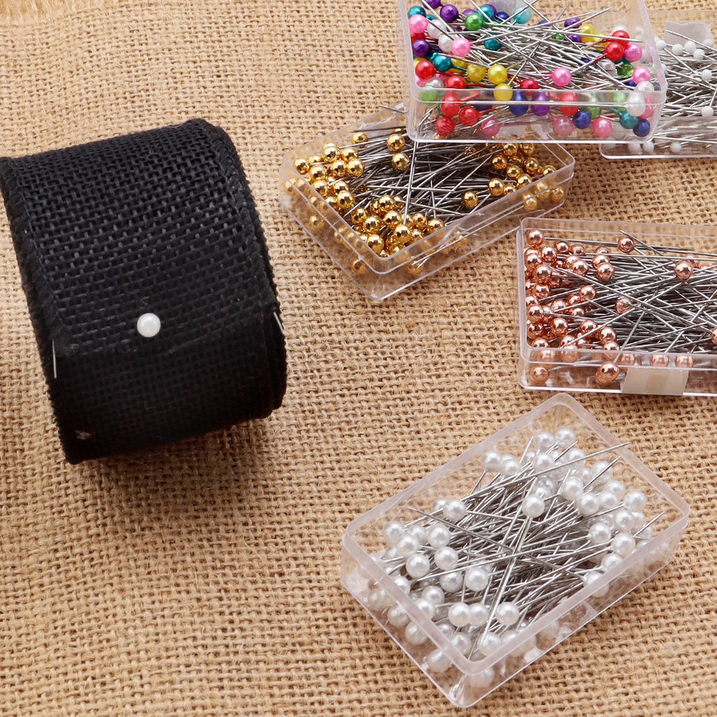 100Pcs Pearl Colored Ball Head Pins