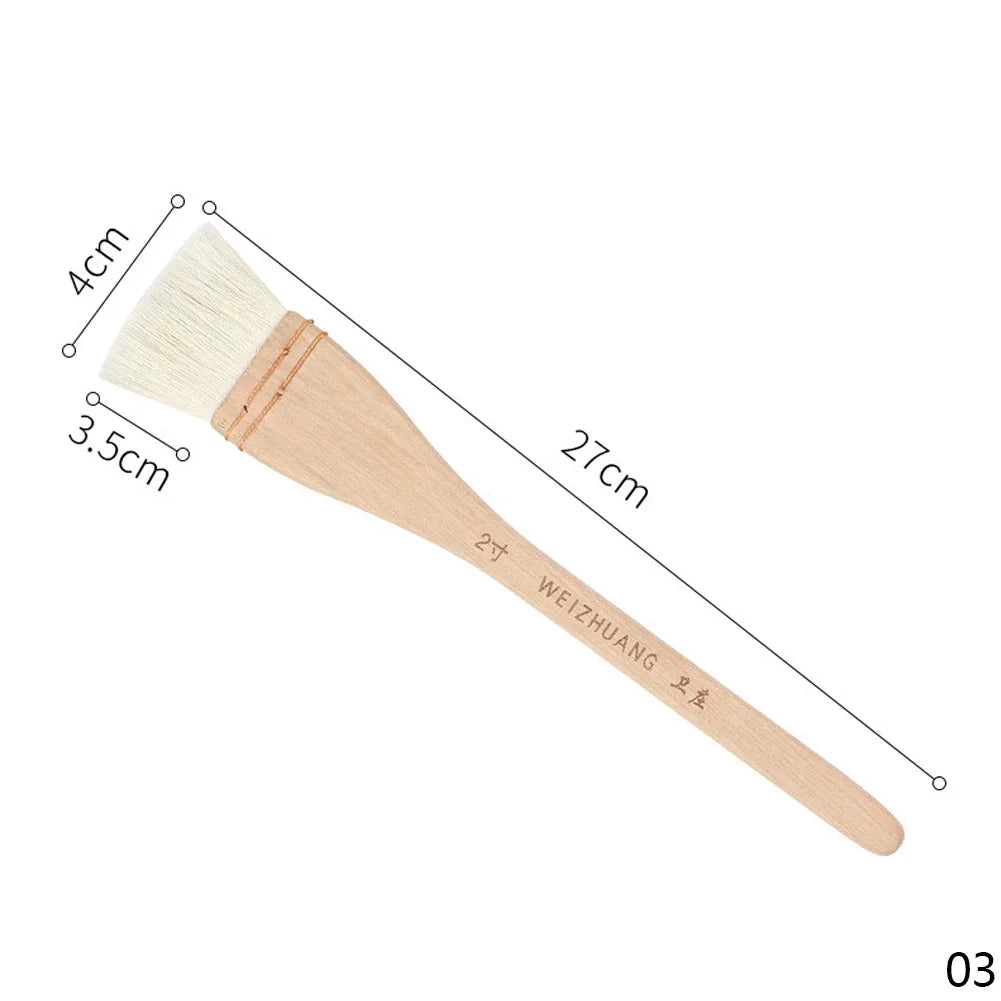 Wooden Handle Goat Hair Paint Brush