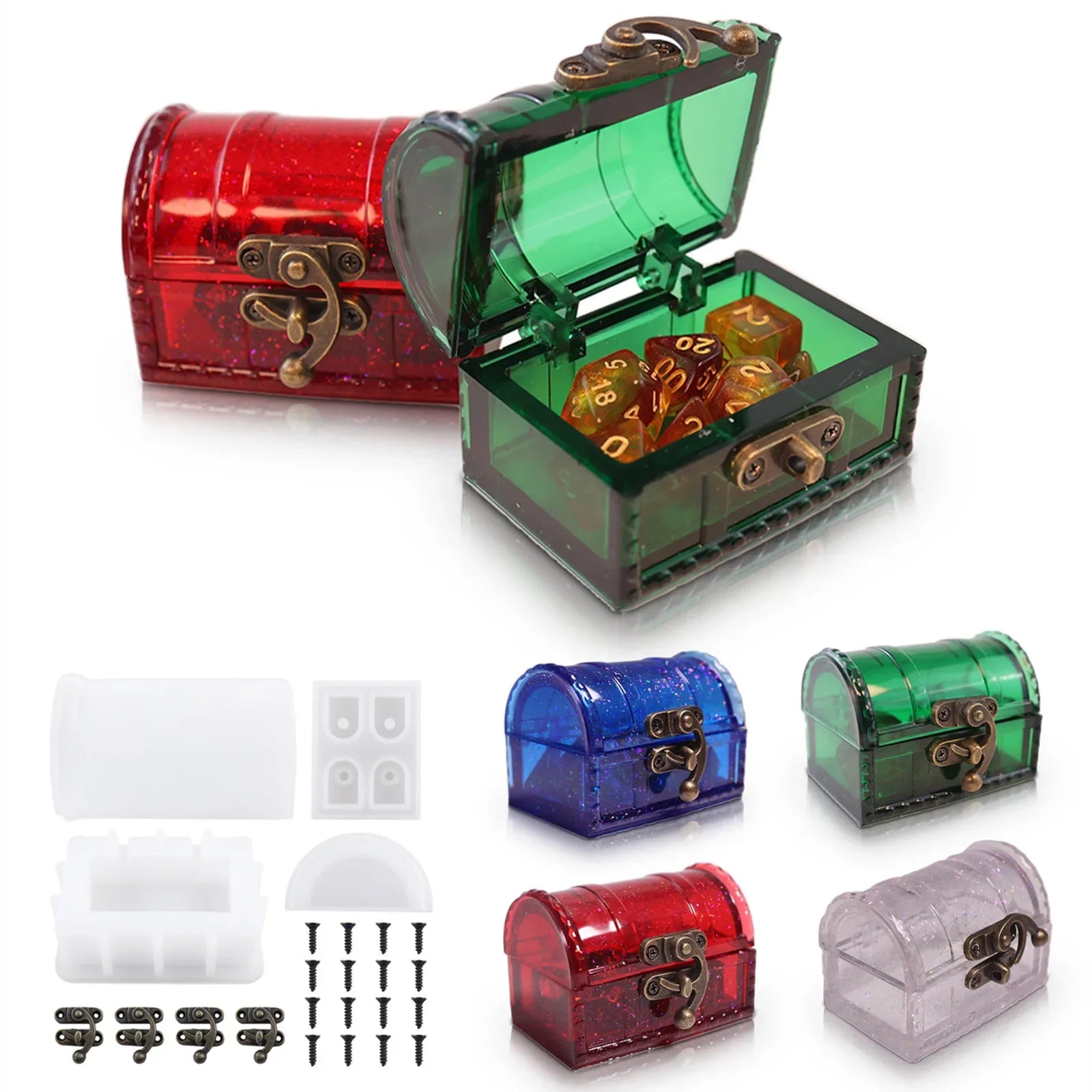 Treasure Chest Silicone Mold for Resin