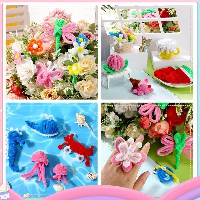 Colorful Chenille Stem Pipe Cleaners