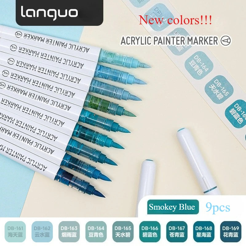Brush Tip Acrylic Marker Set