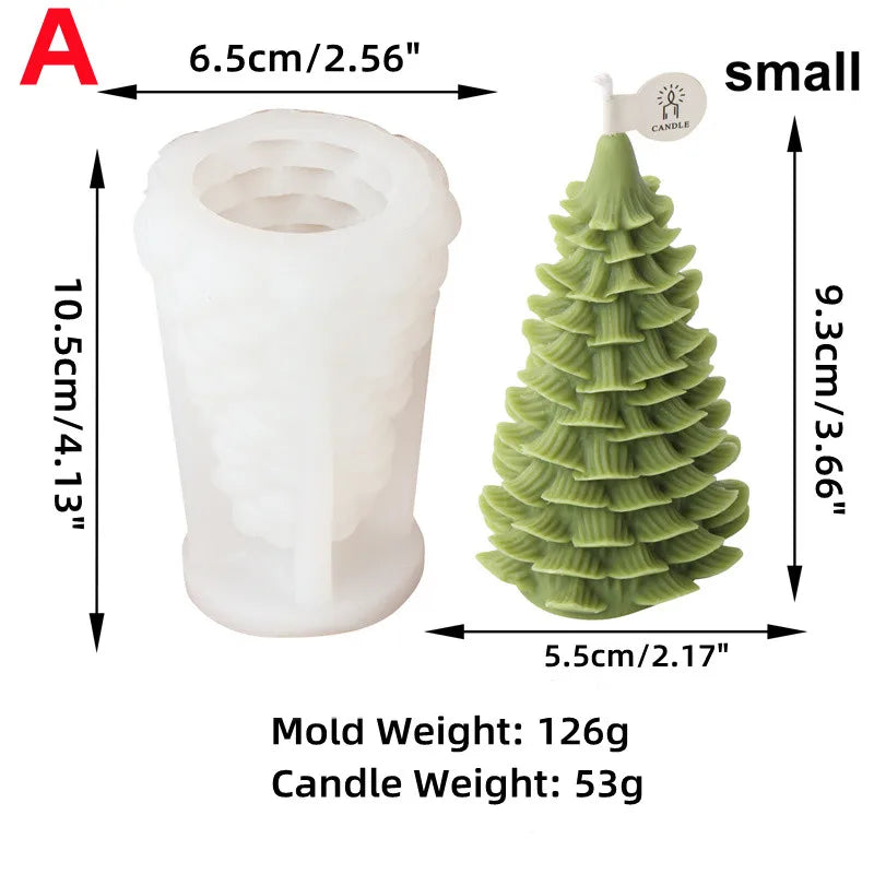 7 Styles 3D Christmas Tree Mold