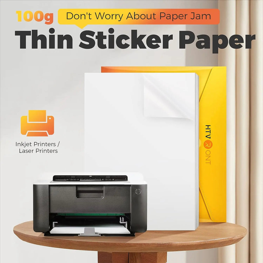 Premium Printable Vinyl Sticker Paper for Inkjet Printer