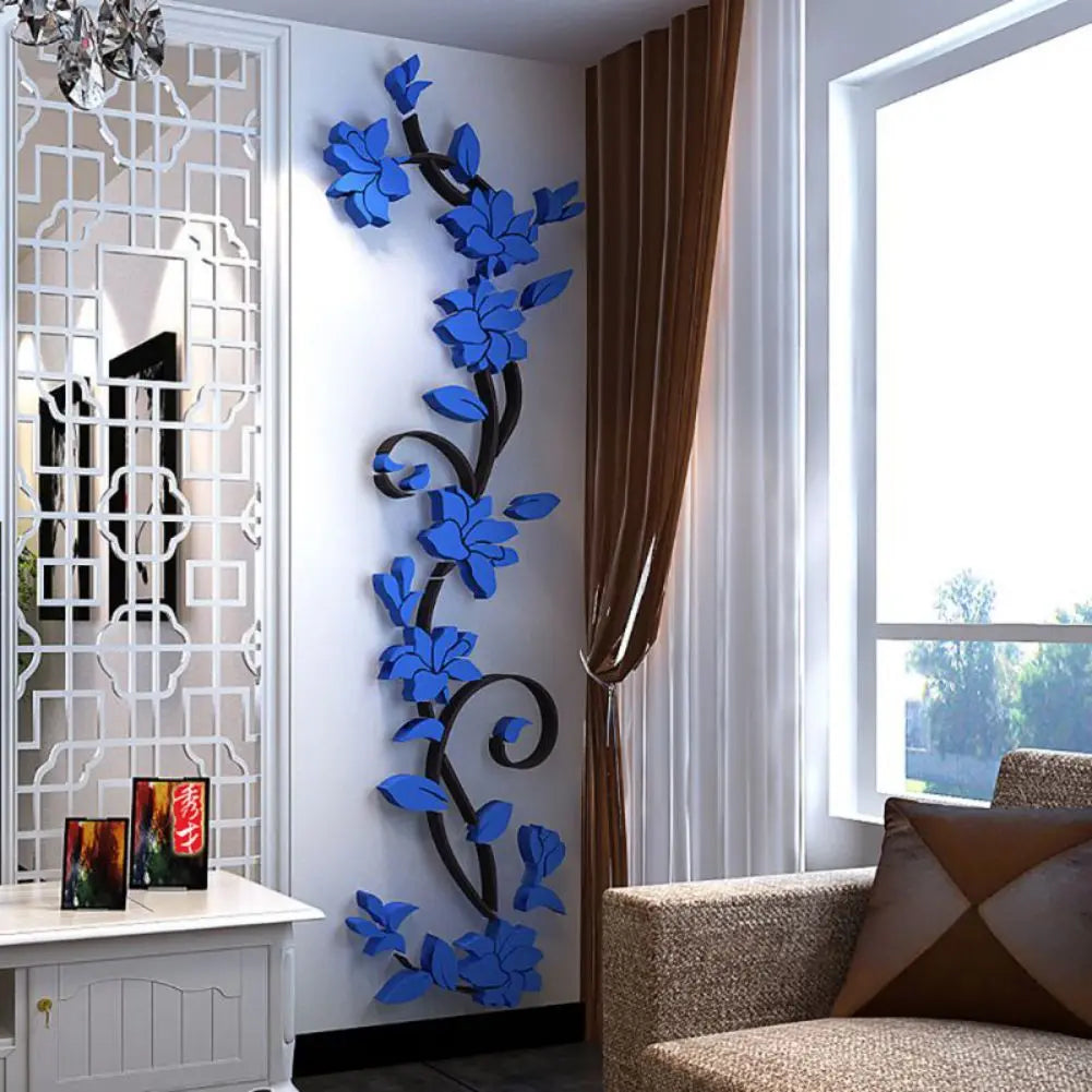 3D Wall Stickers Flower Vine