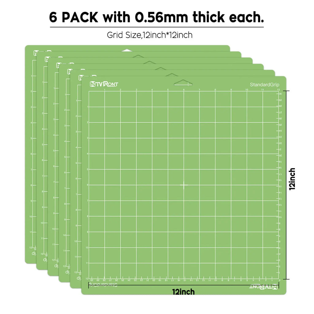 12x12in Green Adhesive Cutting Mat