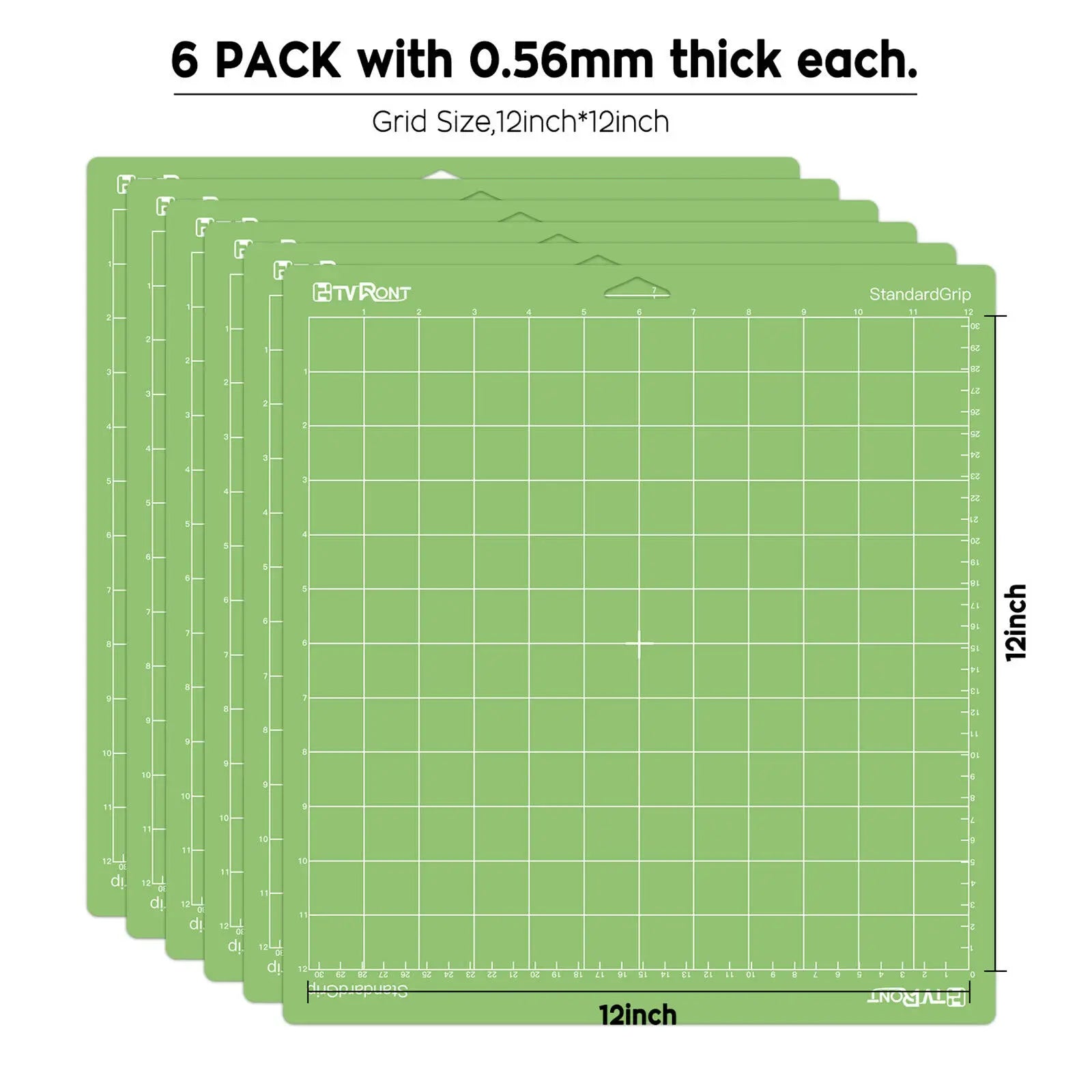 12x12in Green Adhesive Cutting Mat
