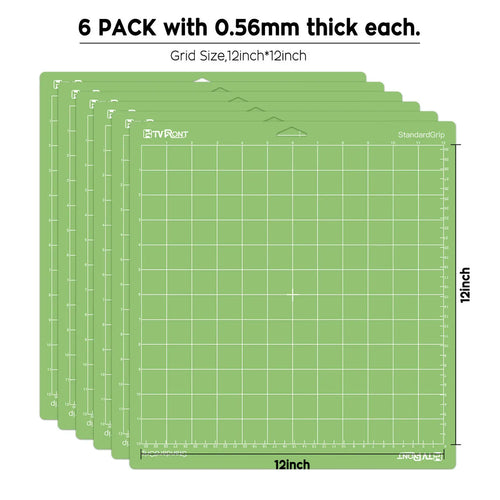 12x12in Green Adhesive Cutting Mat