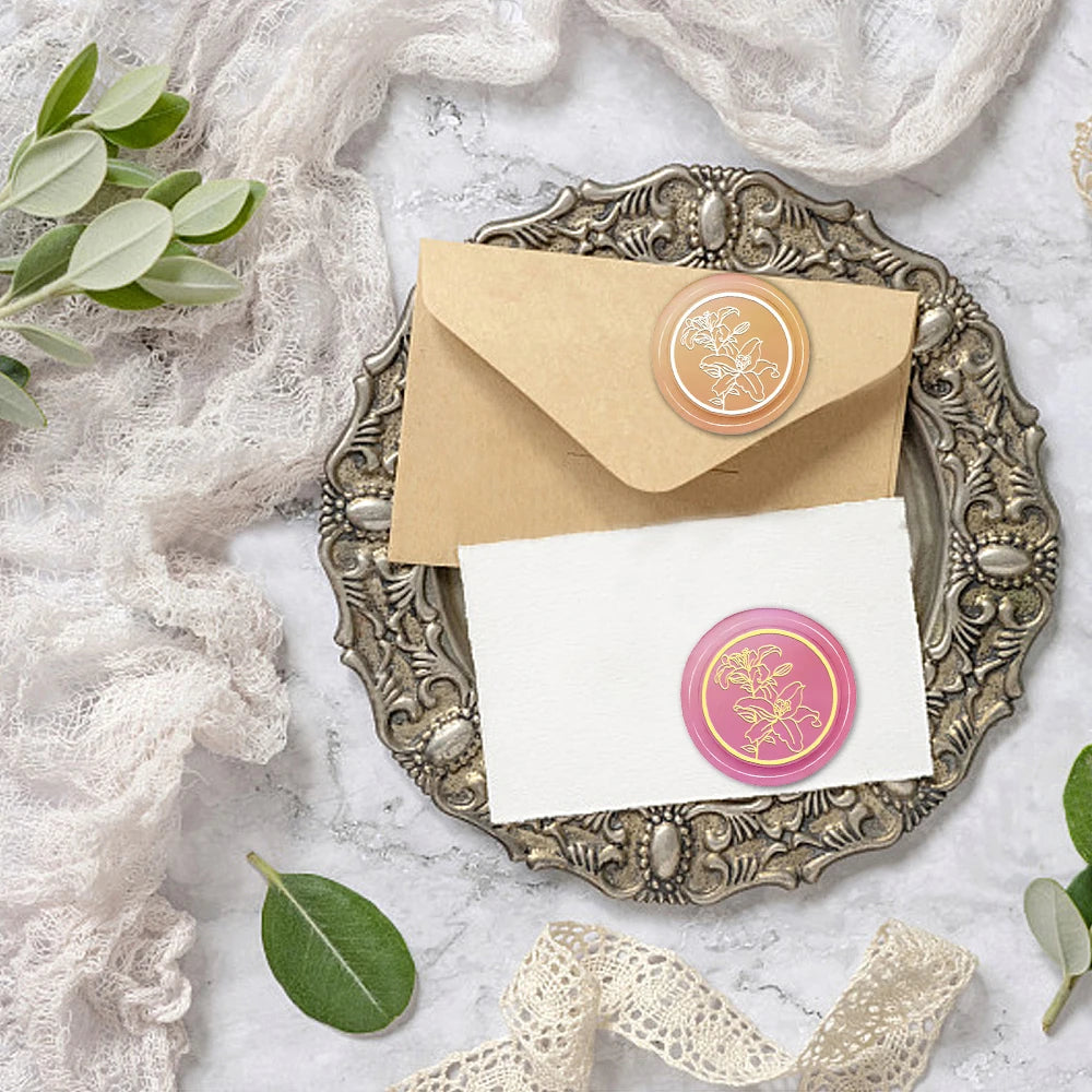 Vintage Wax Seal Handle with 25mm Removable Brass Head