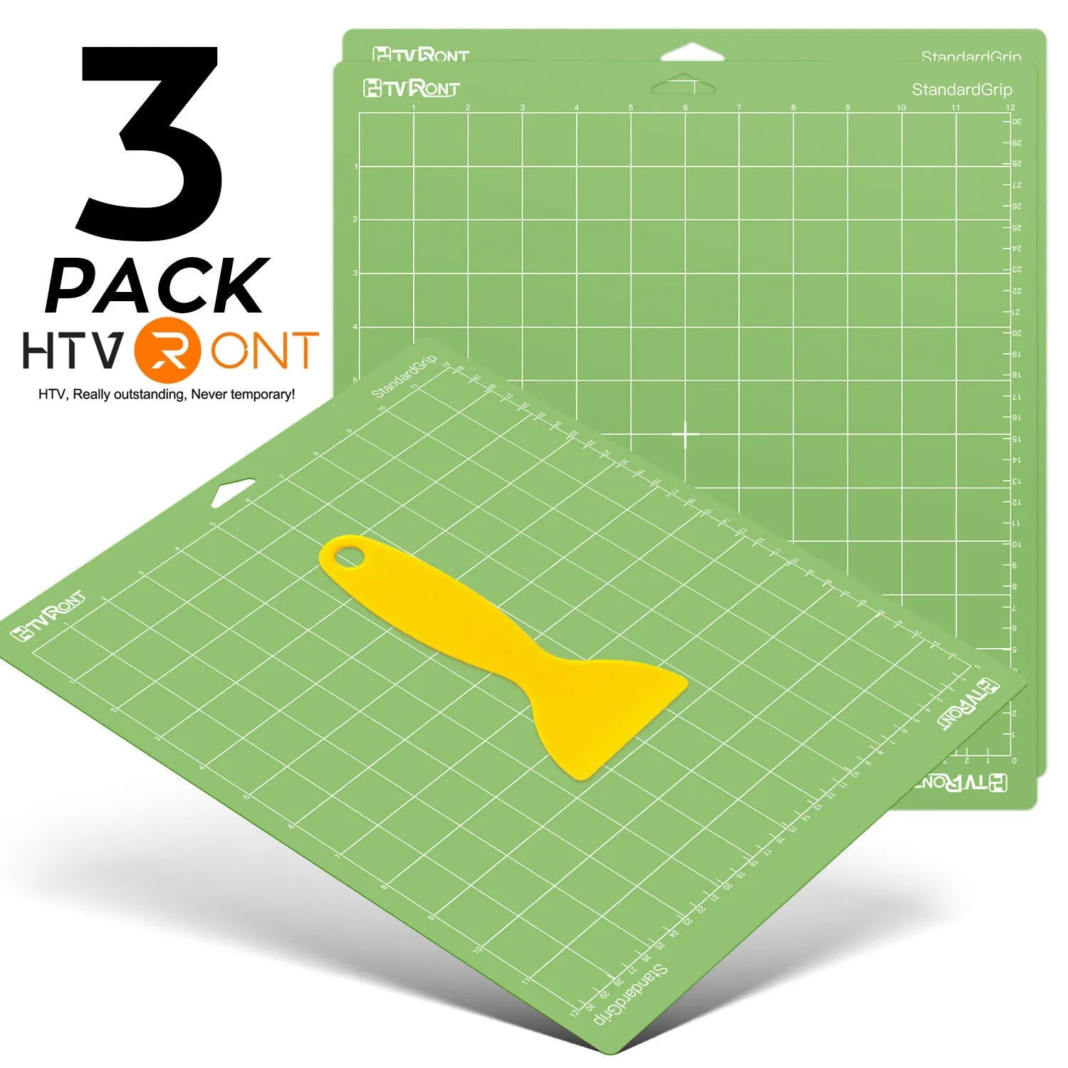 12x12in Green Adhesive Cutting Mat