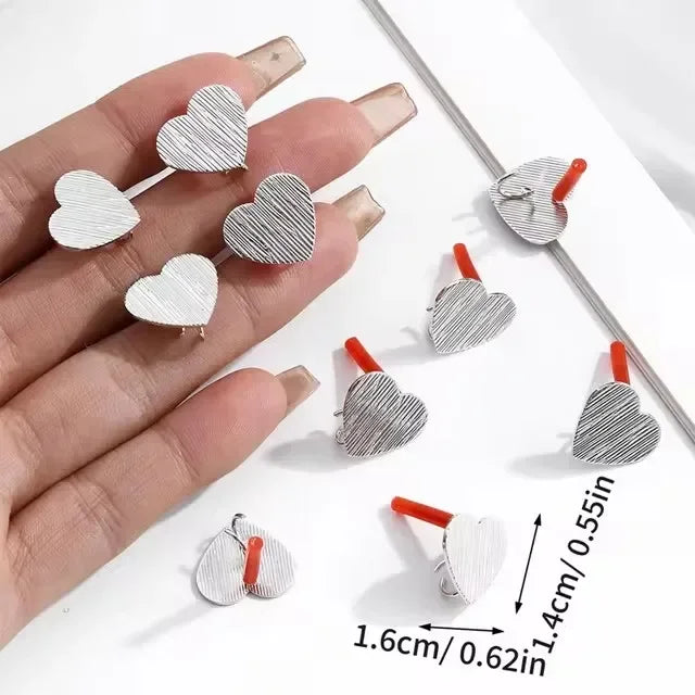 10pcs/set Stainless Steel Earring Connectors/Backings