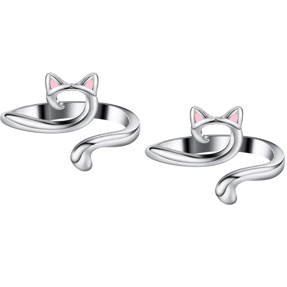 2pcs Adjustable Knitting Crochet Loop Ring