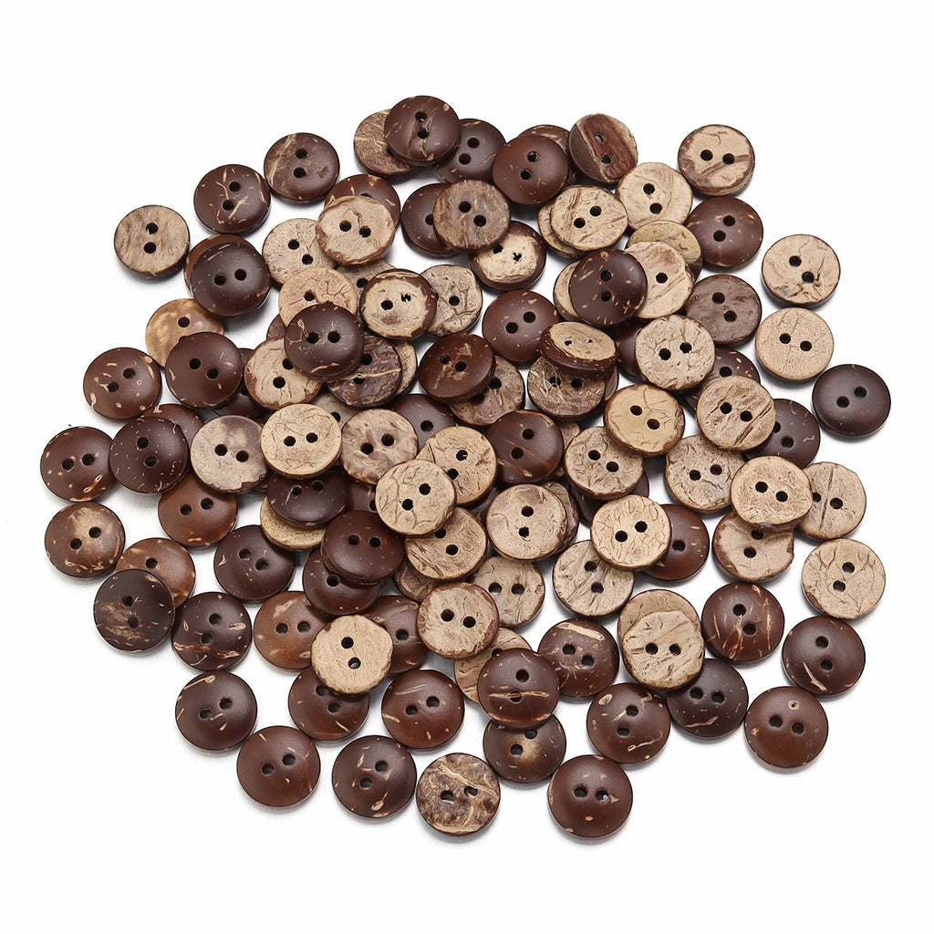 Natural Color Coconut Buttons