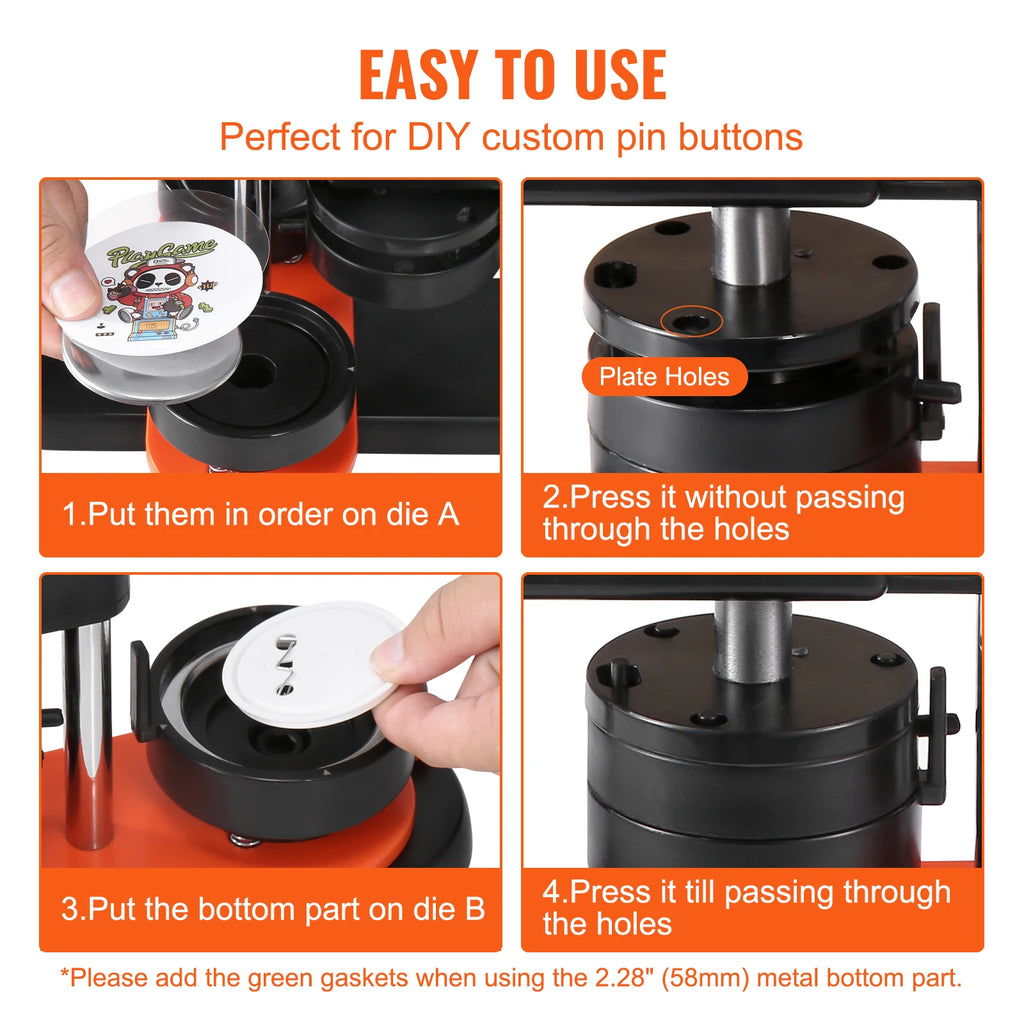 SucceBuy Button Maker Machine with Parts