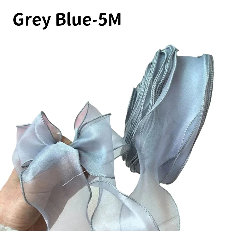 5M Organza Ribbon Wavy Edge