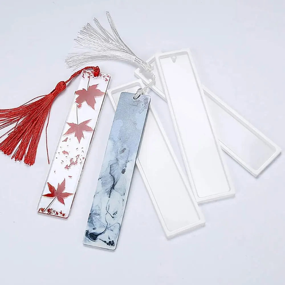 Silicone Resin Bookmark Molds with Tassels