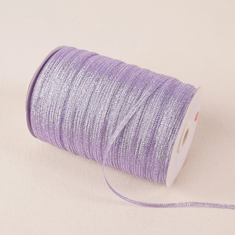 Colorful Glitter Silk Ribbon