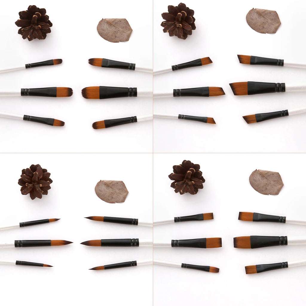 24pcs Round Paint Brush Set
