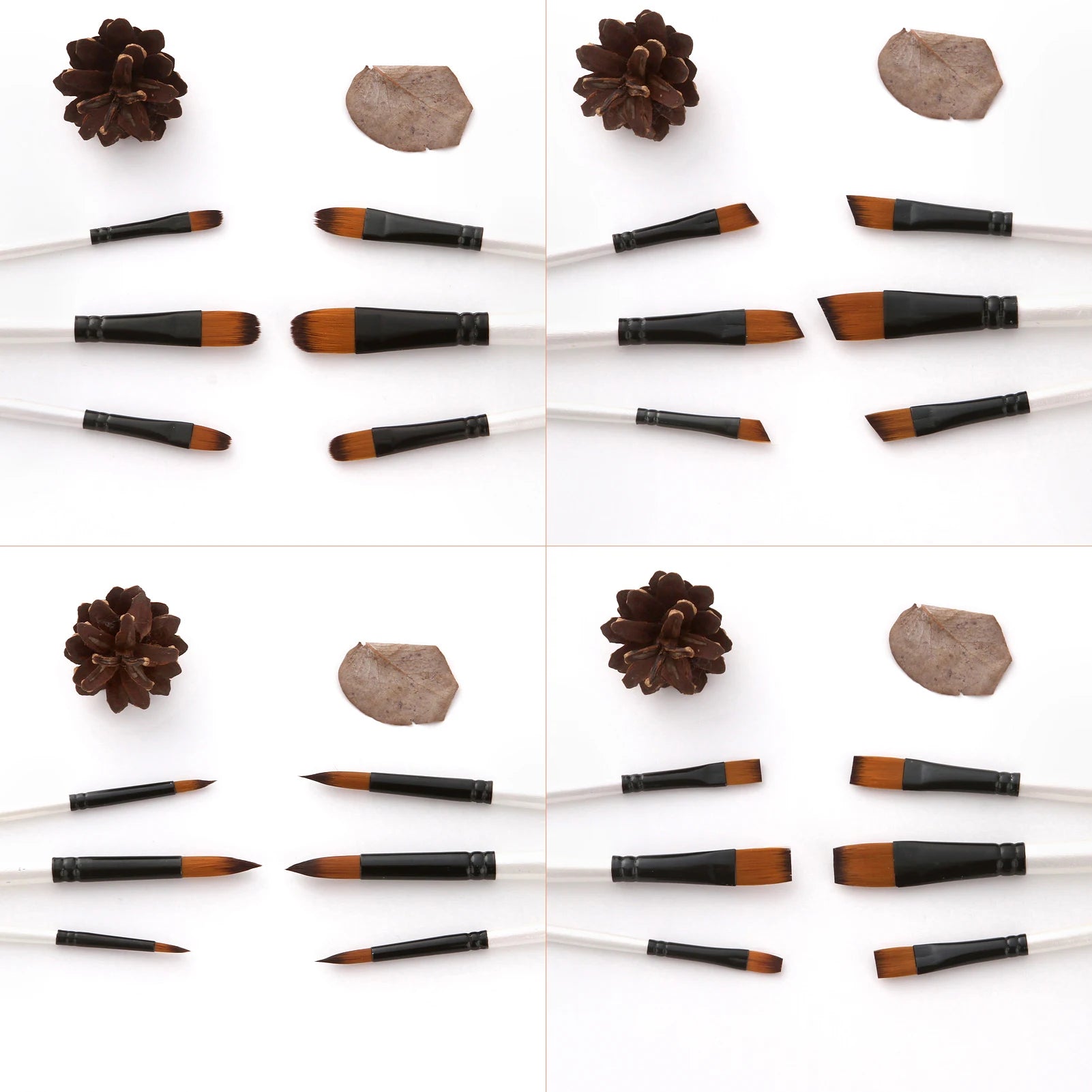 24pcs Round Paint Brush Set