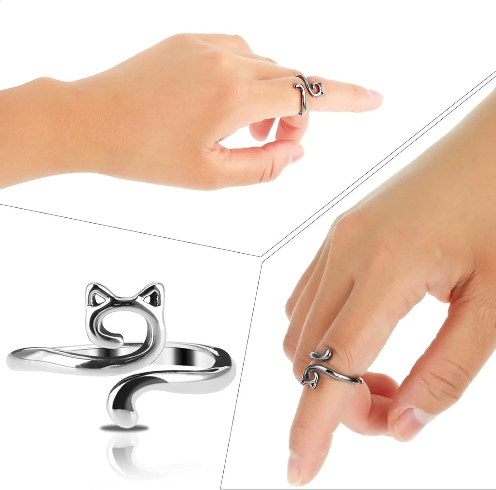 2pcs Adjustable Knitting Crochet Loop Ring