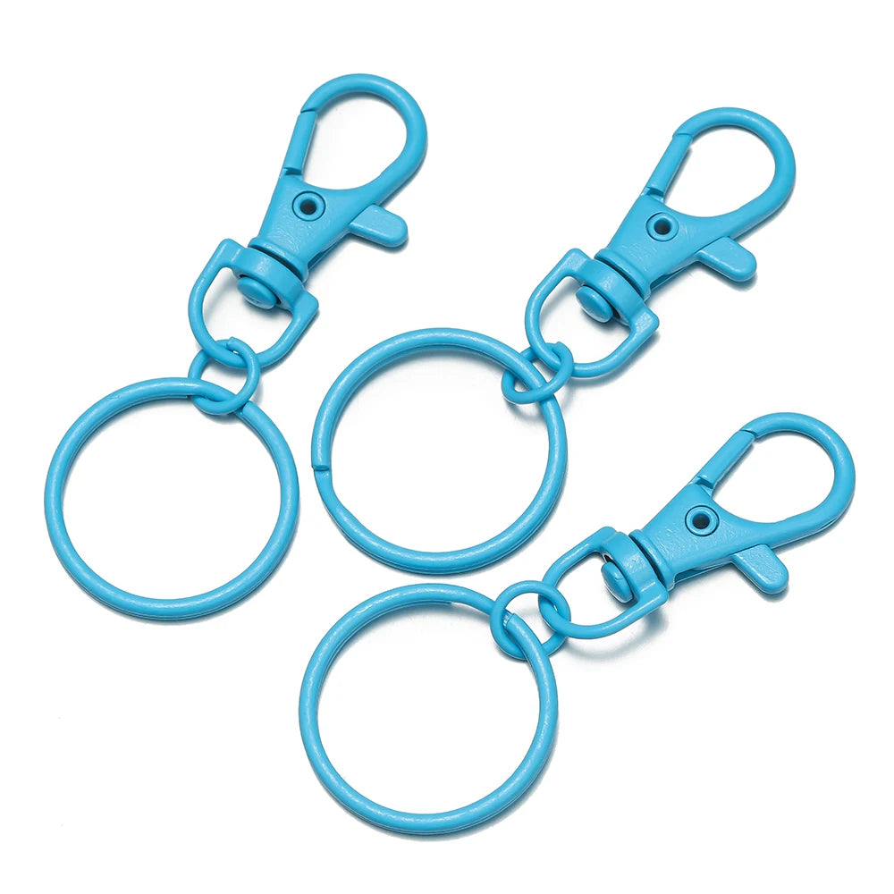 Multicolor Keyring with Lobster Clasp