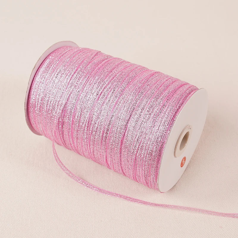 Colorful Glitter Silk Ribbon