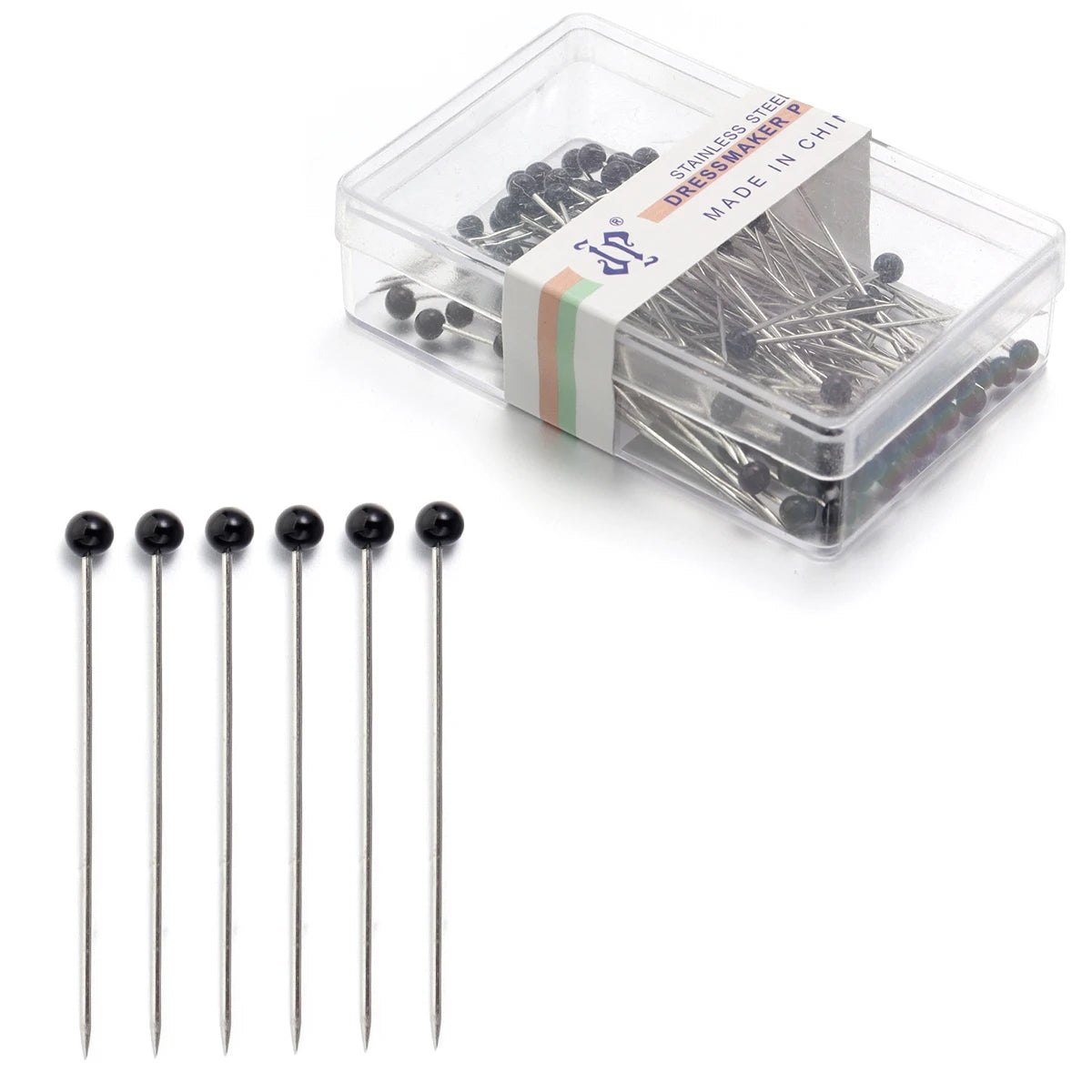 100Pcs Pearl Colored Ball Head Pins