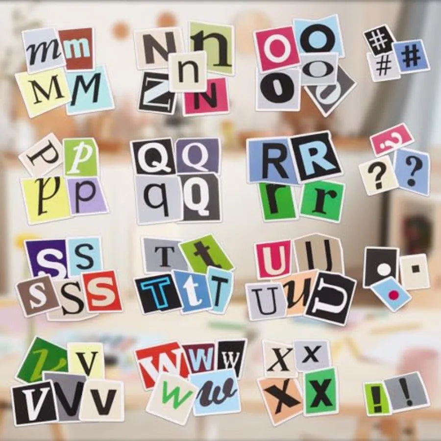 400Pcs Alphabet/Number Stickers