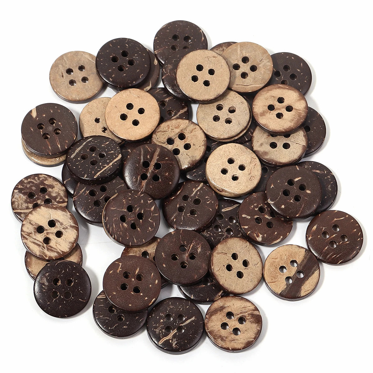 Natural Color Coconut Buttons
