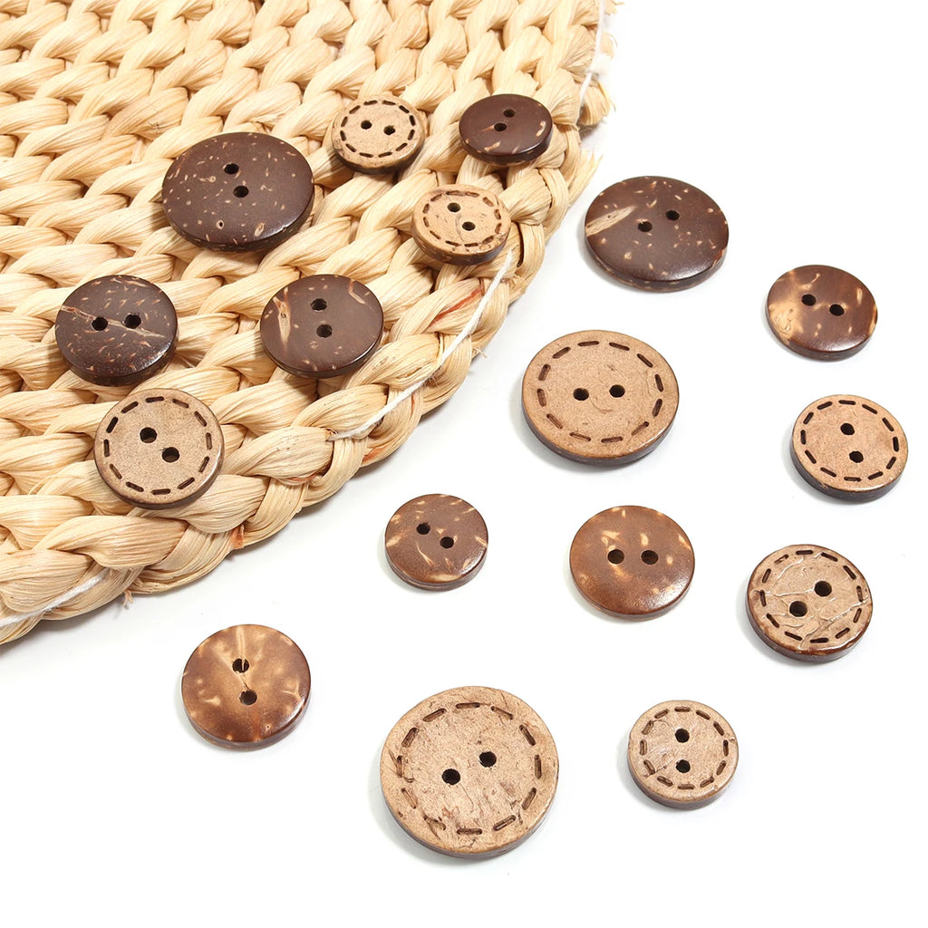 Natural Color Coconut Buttons