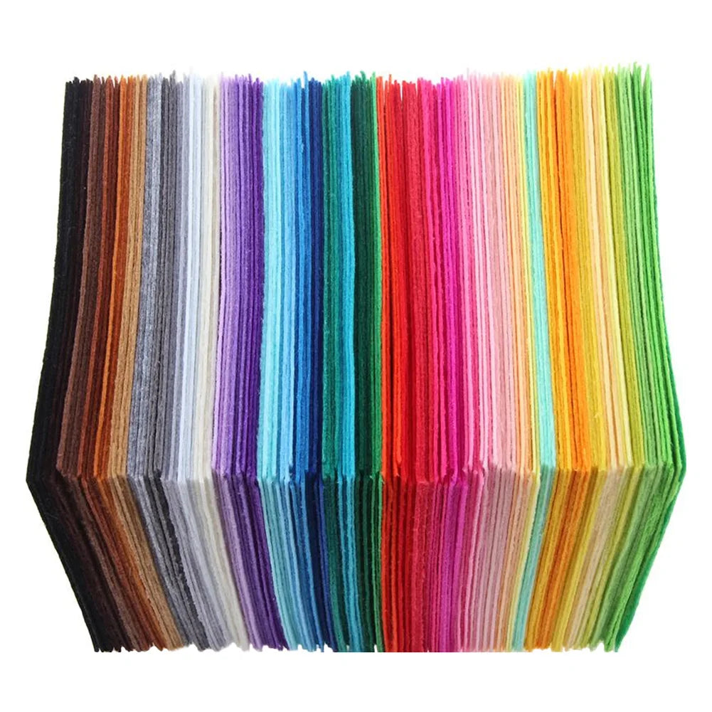 40pcs Felt Sheets 10 cm x 10 cm