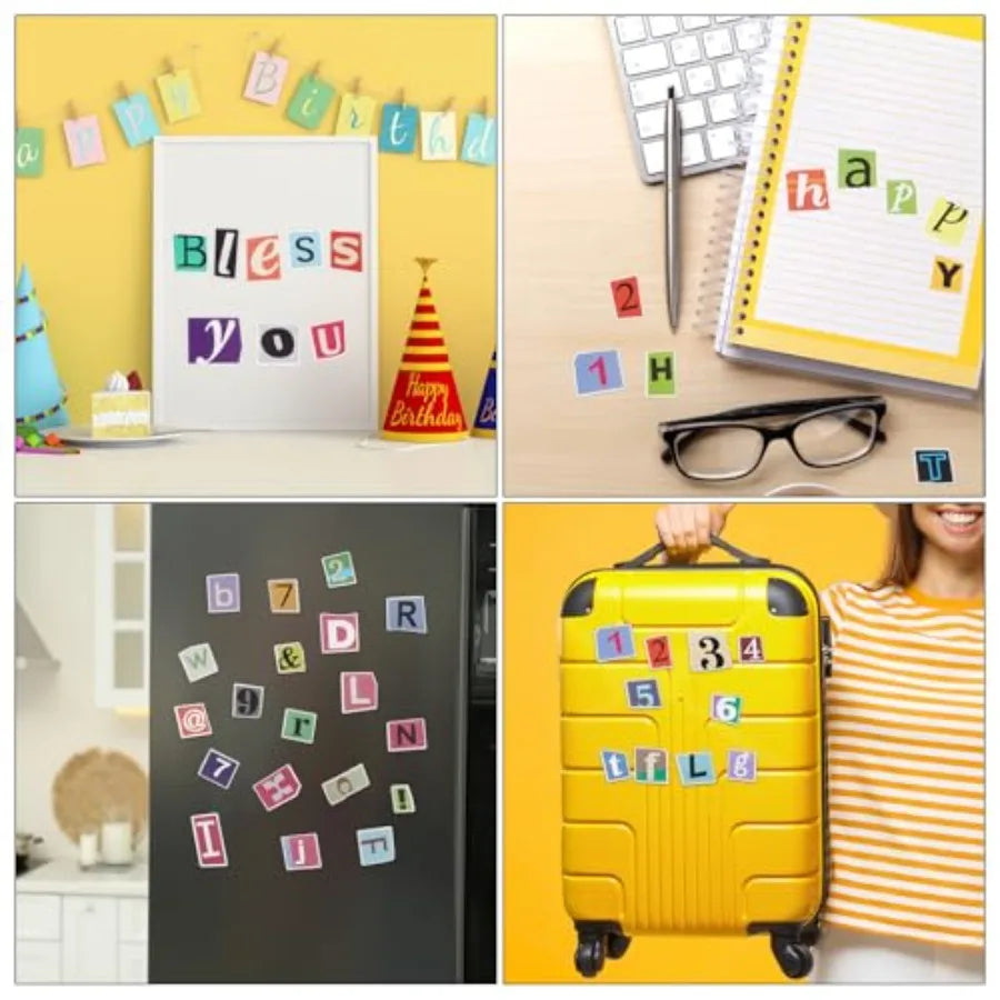 400Pcs Alphabet/Number Stickers