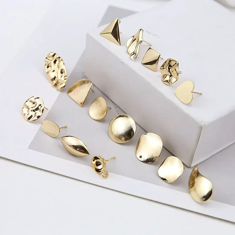 10pcs/set Stainless Steel Earring Connectors/Backings